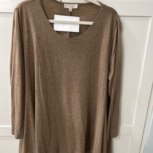 Umgee Brown Long Sleeve Tunic